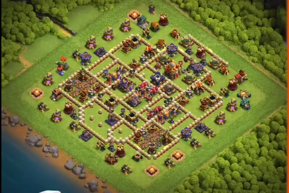 TH16 Hybrid COC Base Layout with Tough Core Defense