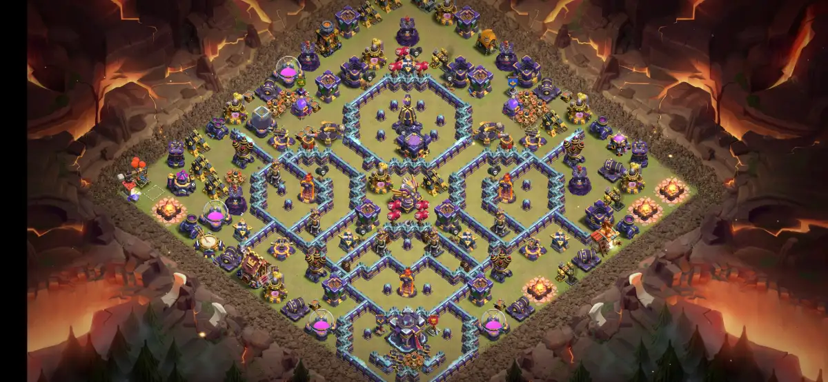 TH15 War Base Anti 2 Star Ring Layout for Legend League