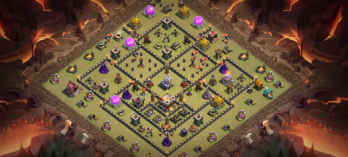 TH11 Defense Base for COC with Anti Air Rings