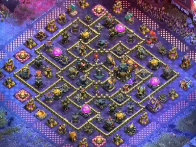 Layout TH17 War Base Clasher Home for Anti 2 Star Defense