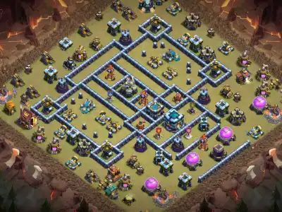 Layout TH13 War Badr Base for Clash of Clans with Copy Link