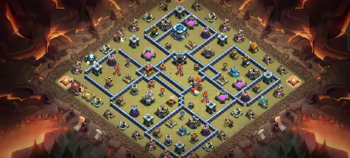 TH13 Farming Base for CoC Anti Electro Dragon Layout