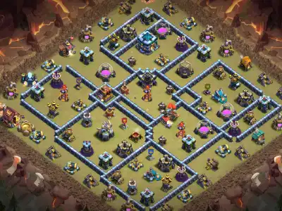 Layout TH13 Farming Base for CoC Anti Electro Dragon Layout