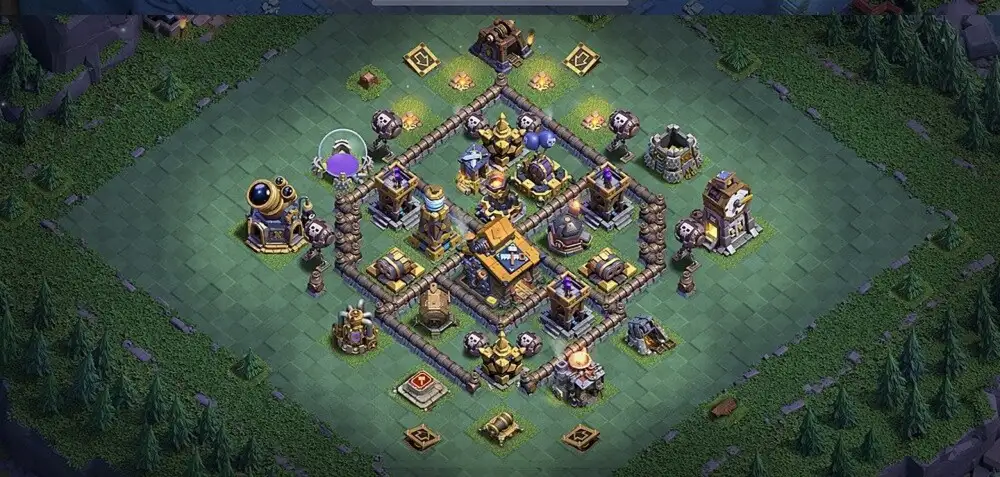 Layout War-Optimized BH9 Coc Layout | kings-base