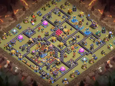 Layout TH18 War Base Anti 2 Star for Legend League Copy Link