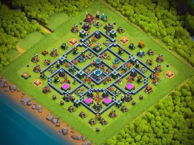 Layout TH13 Legend League Defense Base for Clash of Clans