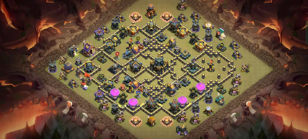 TH17 War Base Anti 2 Star Layout for Clash of Clans