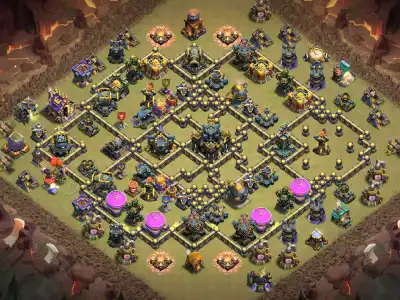 Layout TH17 War Base Anti 2 Star Layout for Clash of Clans