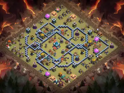 Layout Best TH13 Anti 2 Star War Base | Anti Air Layout