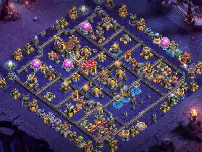 Layout TH18 Legend League Base with Offset Town Hall Core