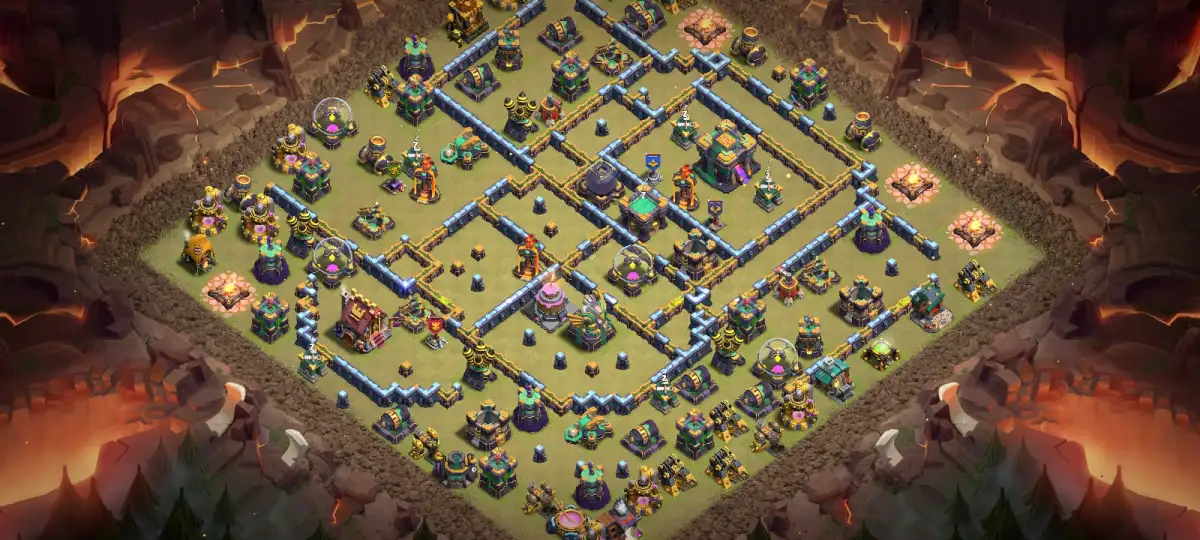 TH14 War Base Layout Anti 2 Star Ring Style Copy Link