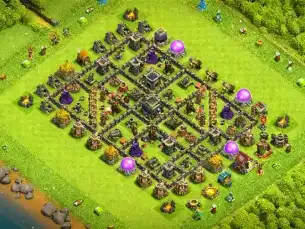 Strongest TH9 Defense Coc Layout | Hybrid CWL NEW BASE