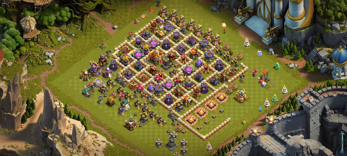 TH16 War Base Anti 3 Star Layout for Clash of Clans