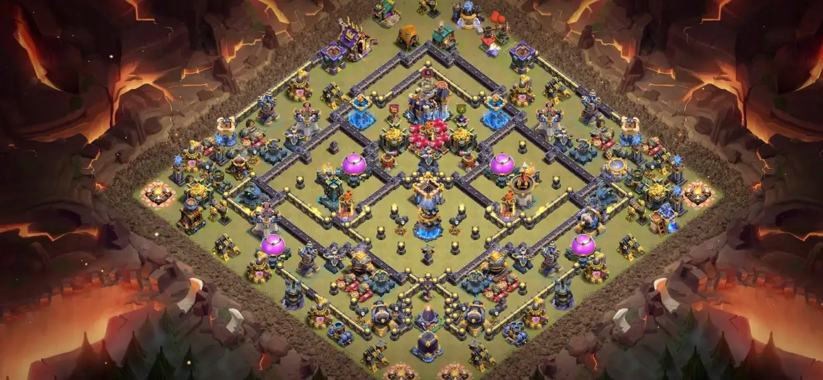 TH18 War Base with Anti 2 Star Air Defense Core Town Hall