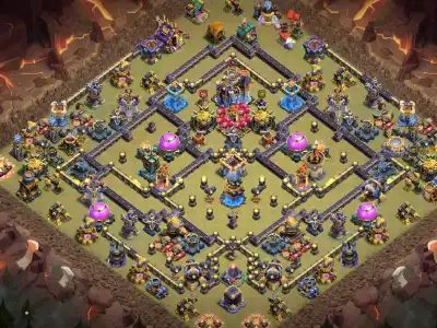 Layout TH18 War Base with Anti 2 Star Air Defense Core Town Hall