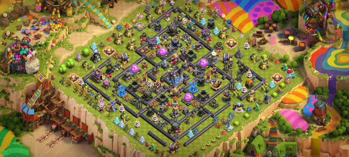 TH18 Farming Base Anti 2 Star Layout for Clash of Clans