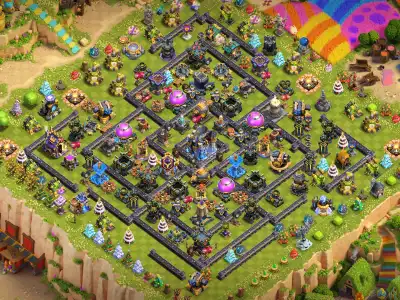 Layout TH18 Farming Base Anti 2 Star Layout for Clash of Clans