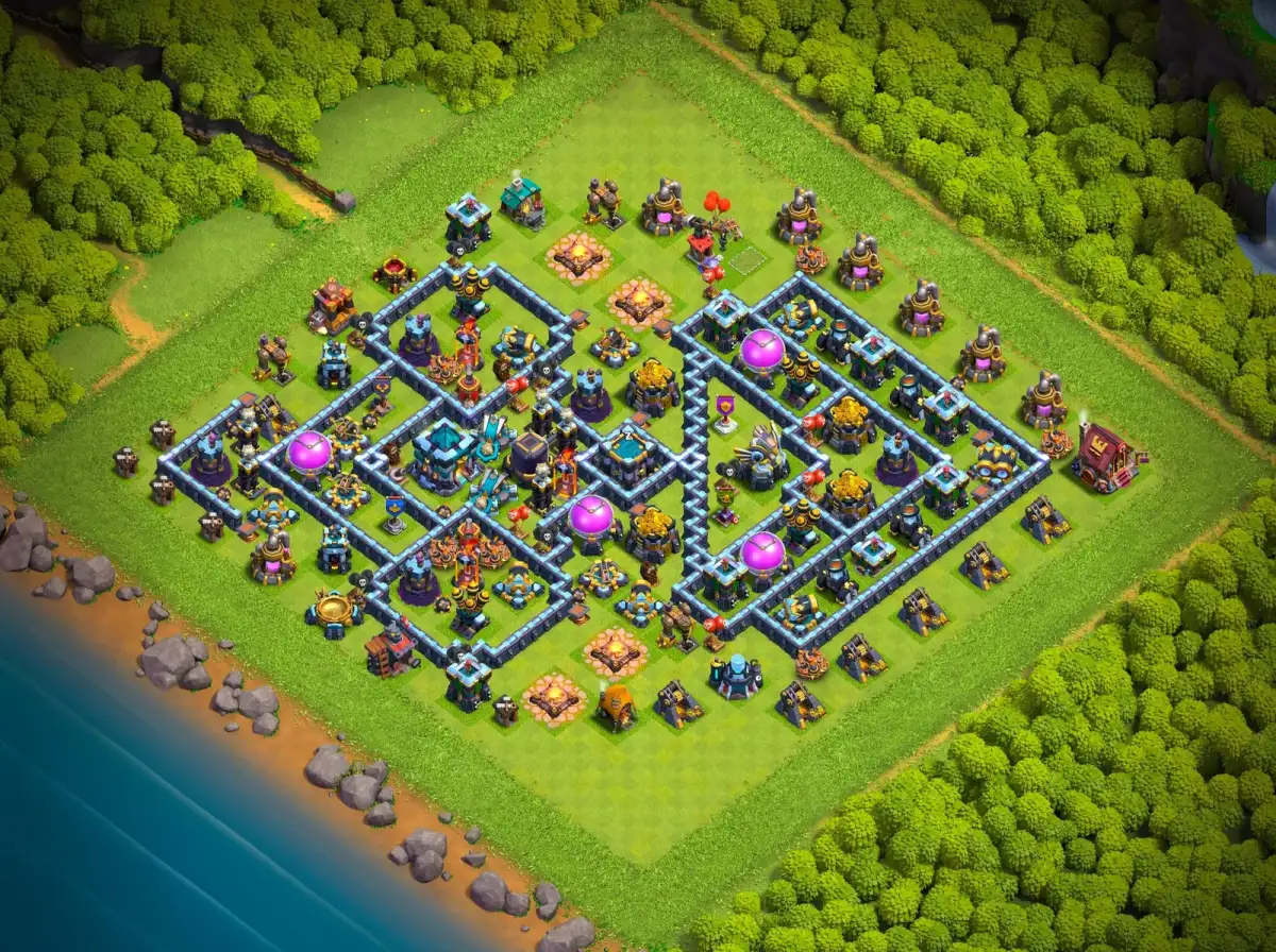 TH13 Anti 2 Star Hybrid Base Link for Clash of Clans