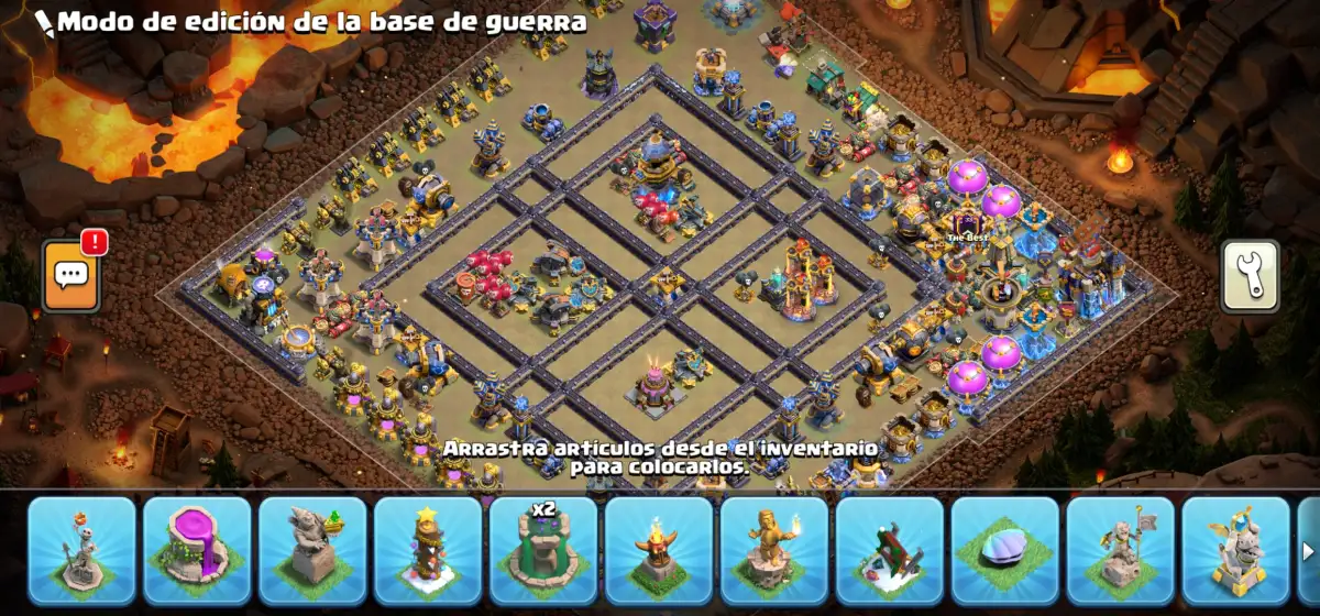 TH18 War Base with Split Core Anti 3 Star Design