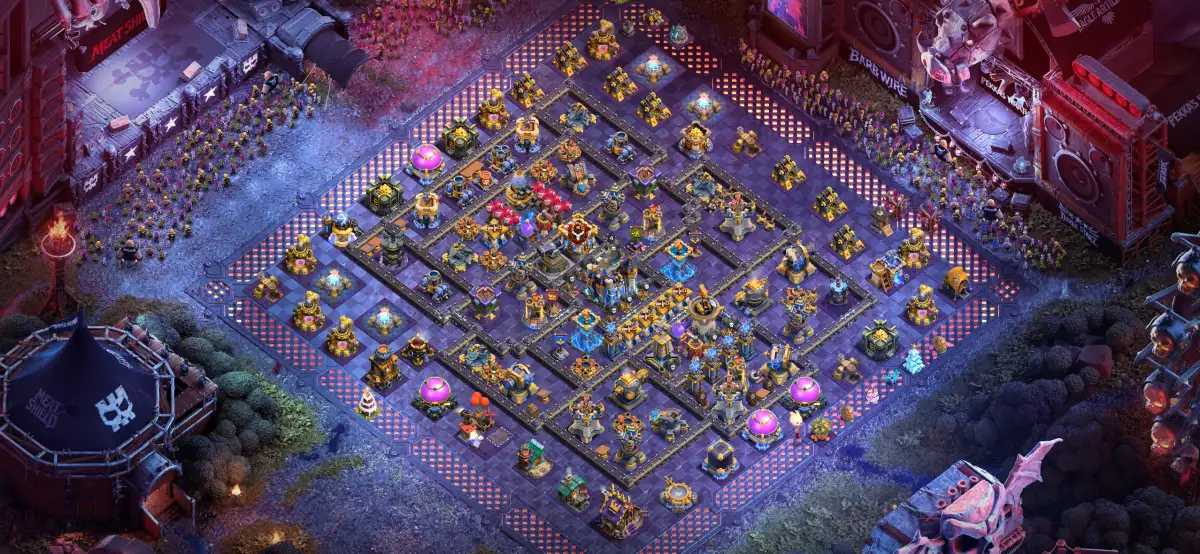 TH18 War Base Anti 2 Star Hybrid for Legend League