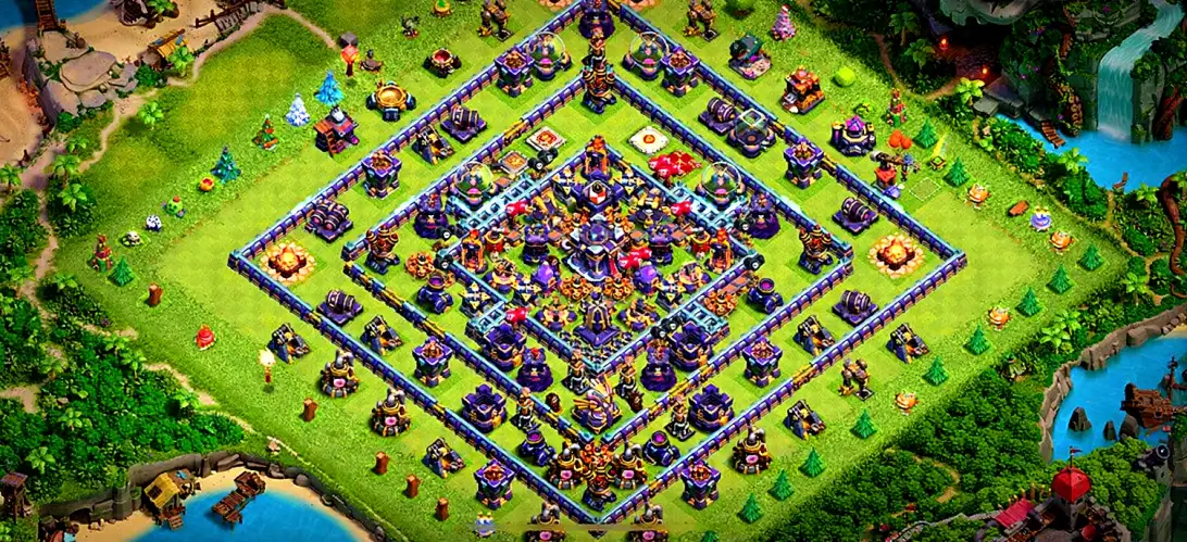 Layout War-Focused TH15 Defense Coc Layout | Hybrid Qeeumium