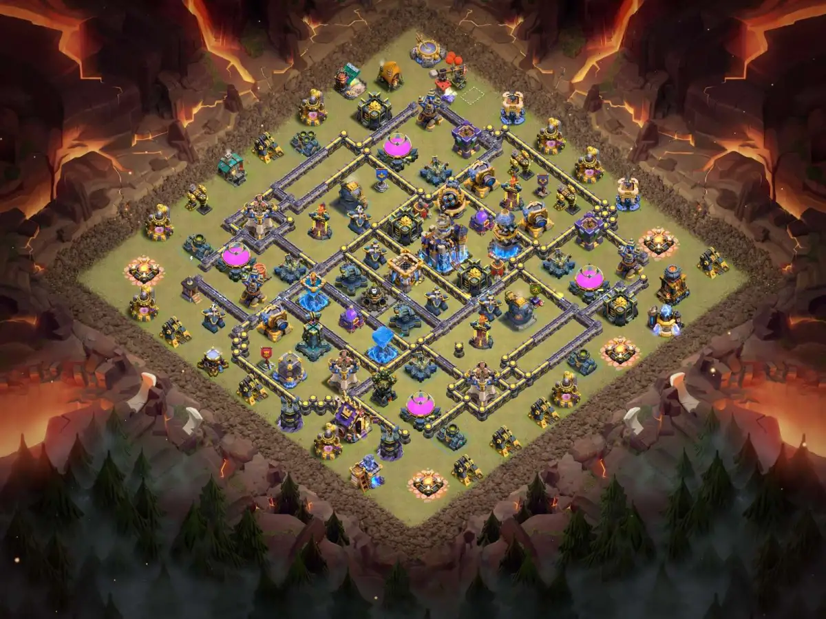TH18 War Base Copy Link Anti 2 Star Ring Layout