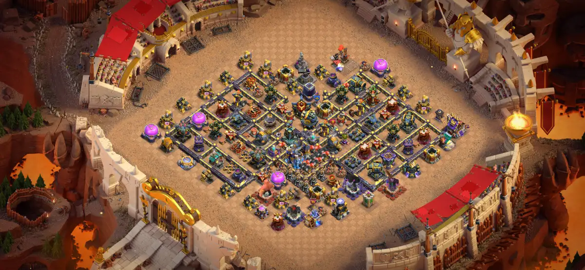 TH18 Hybrid Base with Central Town Hall Protection