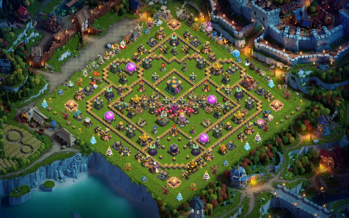 TH14 War Base with Anti Air Ring Core