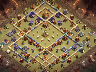 Layout TH16 Defense Base Layout for Clash of Clans Copy Link