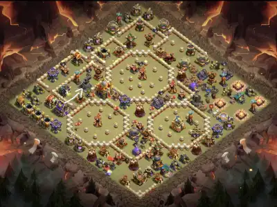 Layout TH16 War Base for CoC Anti 3 Star Copy Link