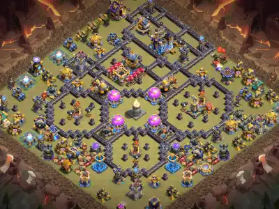 Layout TH18 War Base Anti 2 Star Layout for Legend League