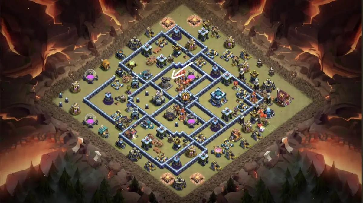 TH13 War Base Anti 3 Star for Clash of Clans