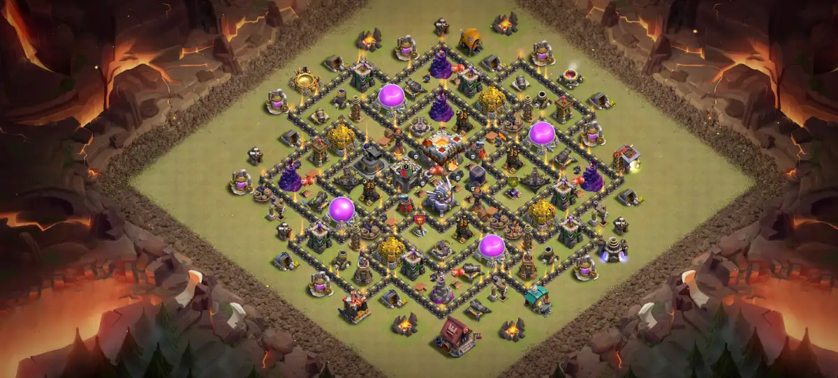 TH11 Anti Electro Dragon War Base for Clash of Clans